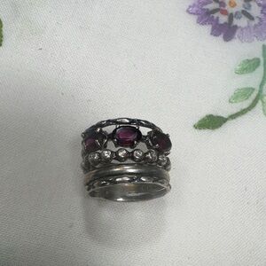 Sundance Silver and Garnet Women's Ring